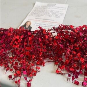 Bright red confetti necklace .NWOT so cute! Made in Ontario.  Never worn!